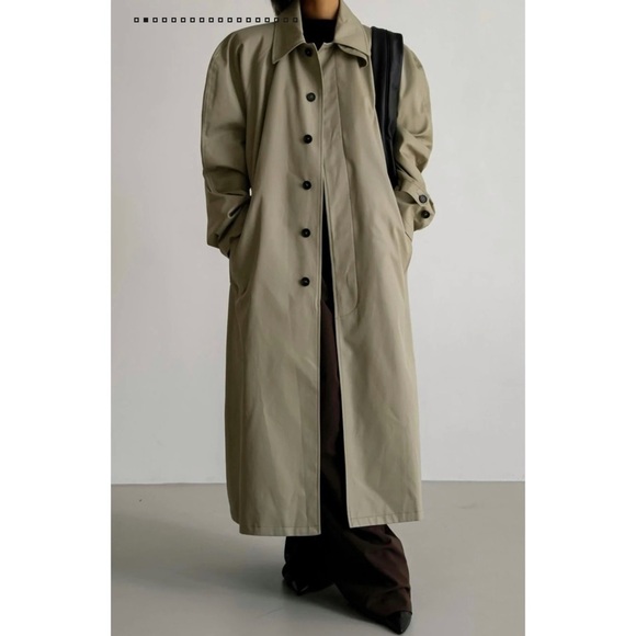 Frankie Shop Decima oversized trench coat - Picture 4 of 14